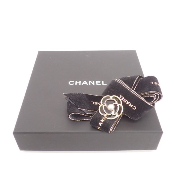 CHANEL C23B ABB648 COCO CC Coco Mark Rhinestone Heart Necklace Champagne Gold... - Picture 9 of 9